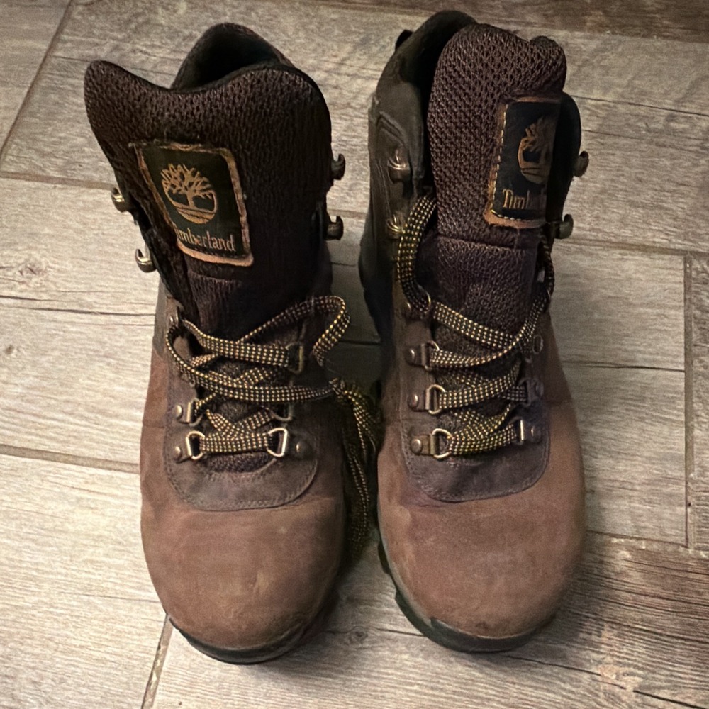Timberland A2960 Men's 8.5 Brown Leather Waterproof Hiking Boots TimberDry